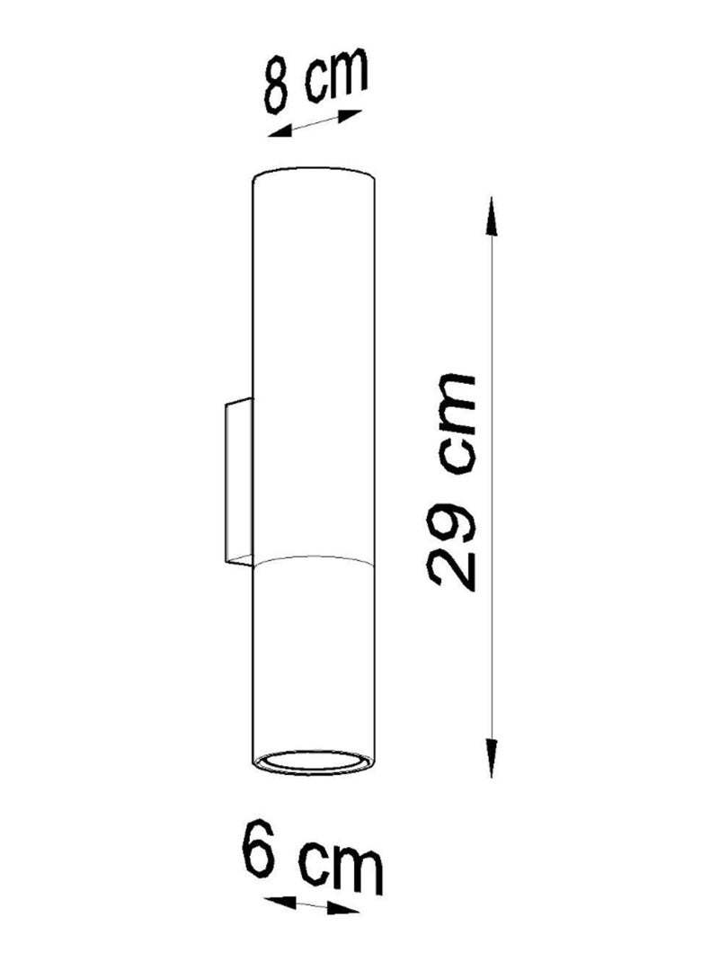 Applique Acier Noir/Cuivre GU10 2 Loopez Noir - Kiabi