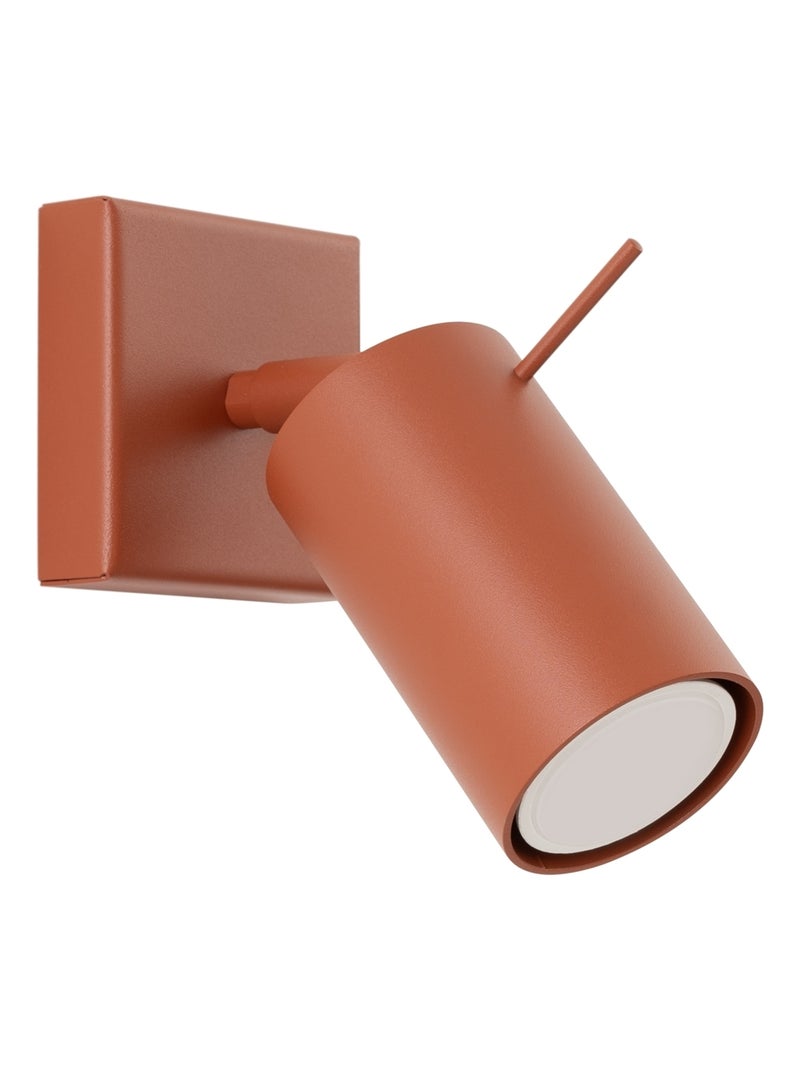 Applique Acier Ocre Rouge GU10 1 Ring Rouge - Kiabi
