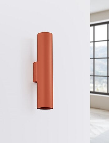 Applique Acier Ocre Rouge GU10 2 Lagos