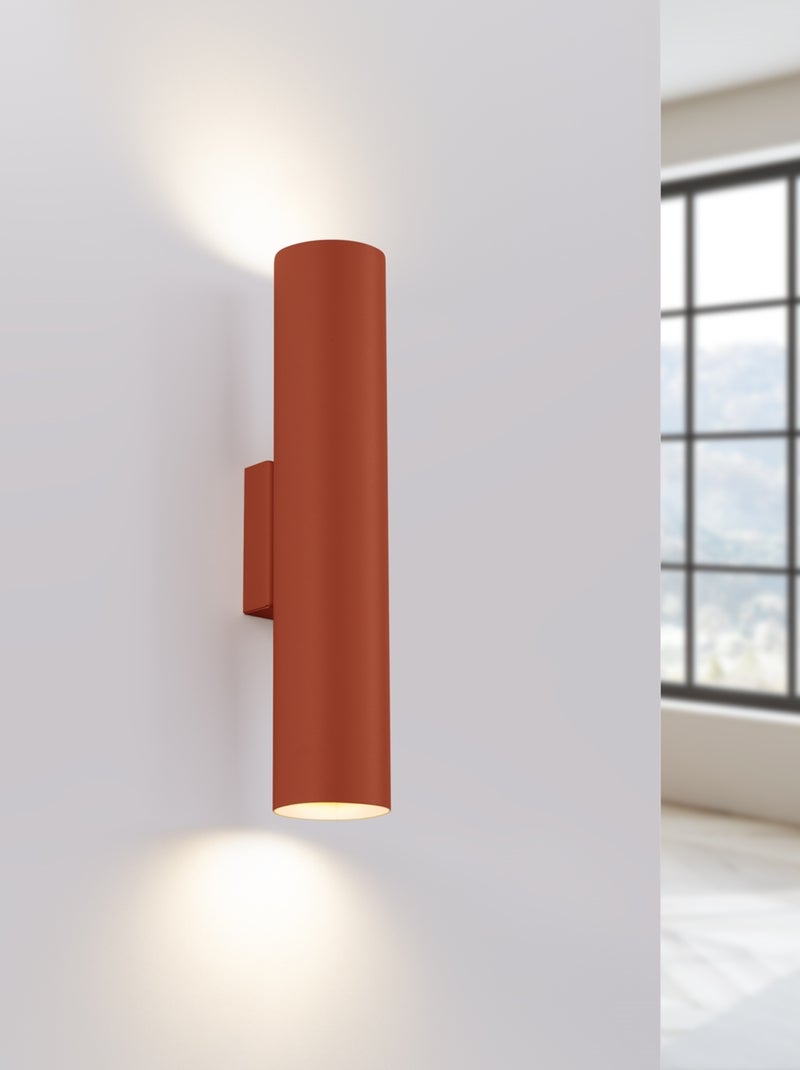 Applique Acier Ocre Rouge GU10 2 Lagos Rouge - Kiabi