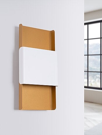 Applique Acier Or/Blanc G9 2 Durlin