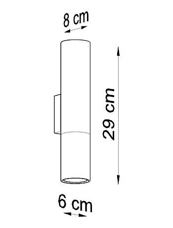 Applique Acier Or/Noir GU10 2 Loopez
