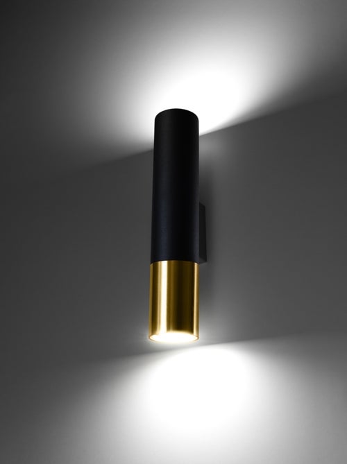 Applique Acier Or/Noir GU10 2 Loopez - Kiabi
