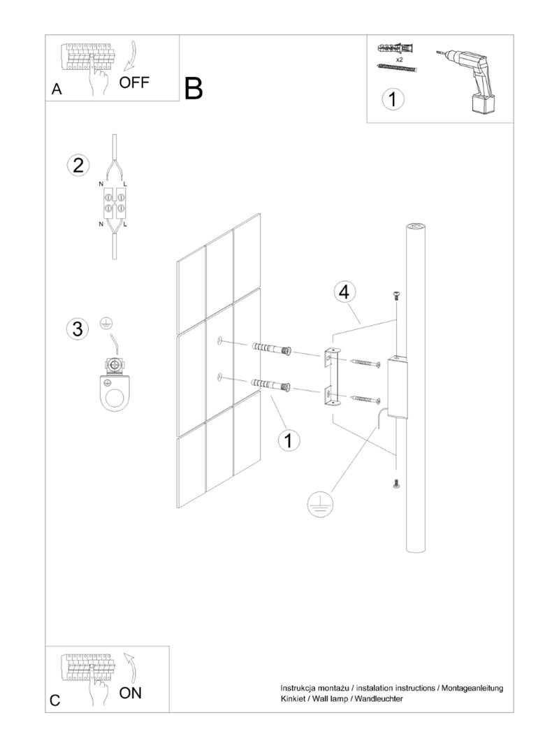 Applique Acier Vert Olive G9 2 Pastelo Vert olive - Kiabi
