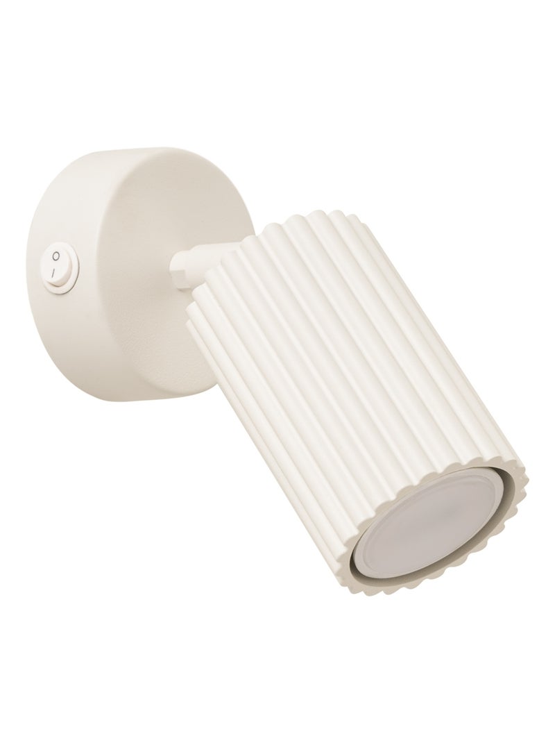 Applique Aluminium Beige GU10 1 Karbon Switch Beige - Kiabi