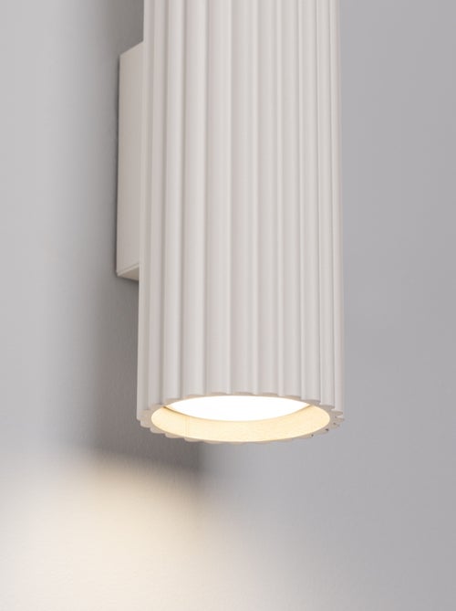 Applique Aluminium Beige GU10 2 Karbon 20 - Kiabi