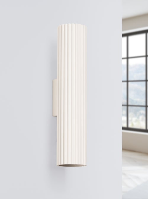 Applique Aluminium Beige GU10 2 Karbon 30 - Kiabi