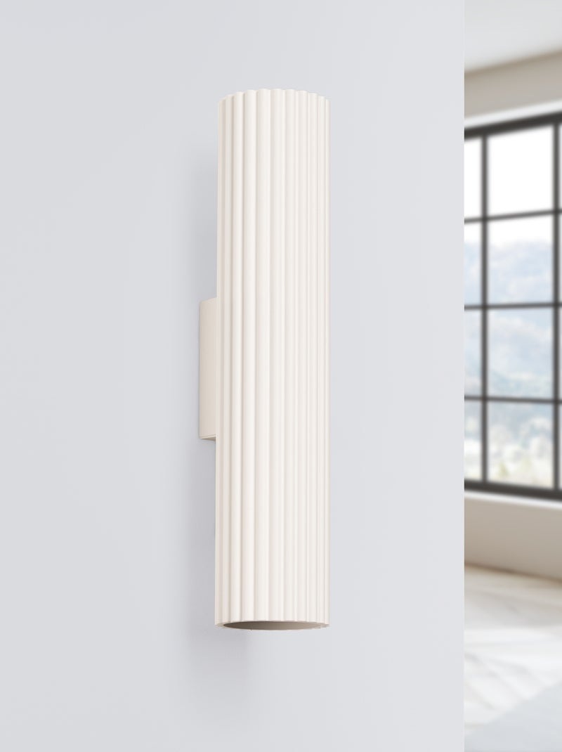 Applique Aluminium Beige GU10 2 Karbon 30 Beige - Kiabi