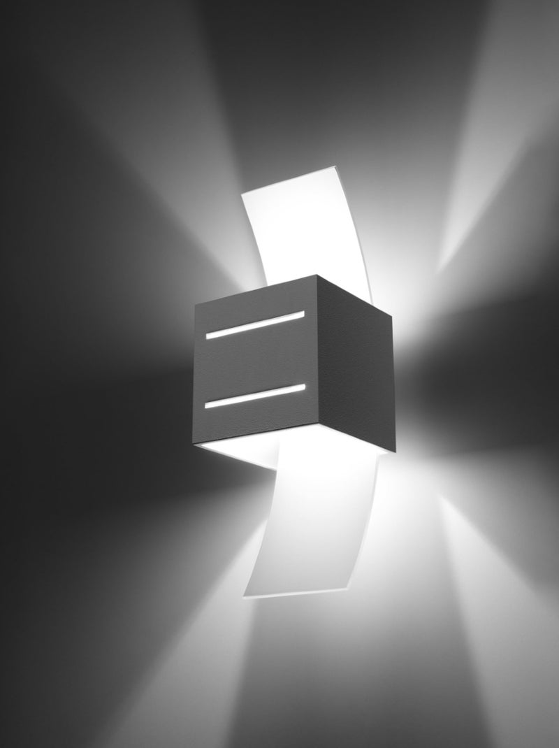 Applique Aluminium Blanc G9 1 Loreto Blanc - Kiabi