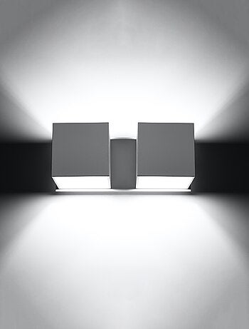 Applique Aluminium Blanc G9 2 Quad