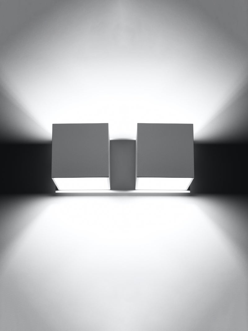 Applique Aluminium Blanc G9 2 Quad Blanc - Kiabi