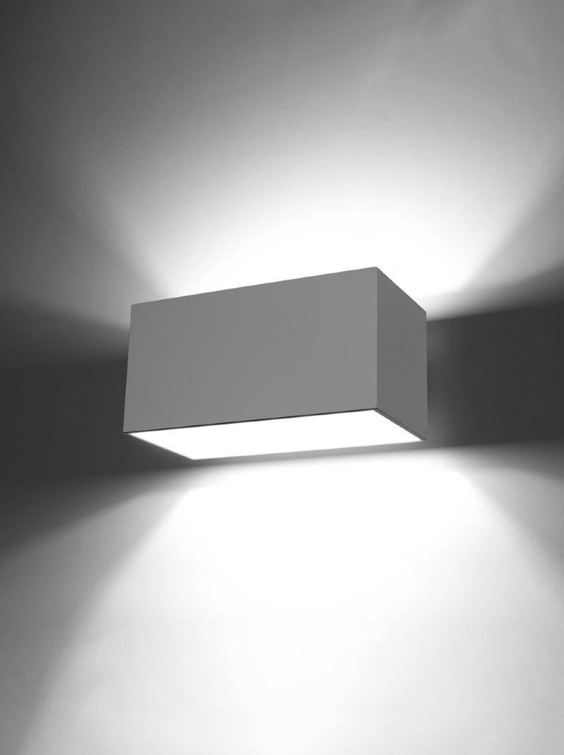 Applique Aluminium Blanc G9 2 Quad Maxi Blanc - Kiabi