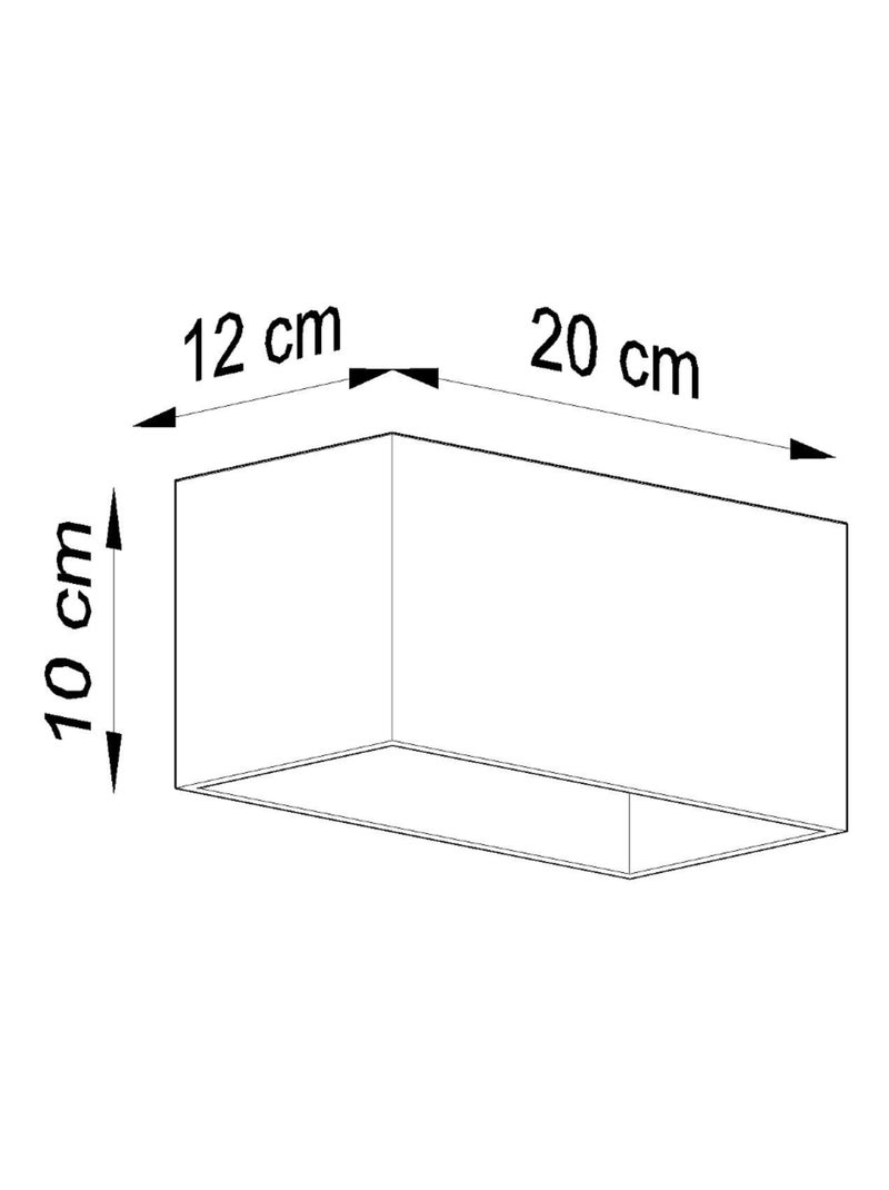 Applique Aluminium Blanc G9 2 Quad Maxi Blanc - Kiabi