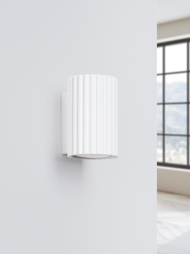 Applique Aluminium Blanc GU10 1 Karbon 10 Blanc - Kiabi