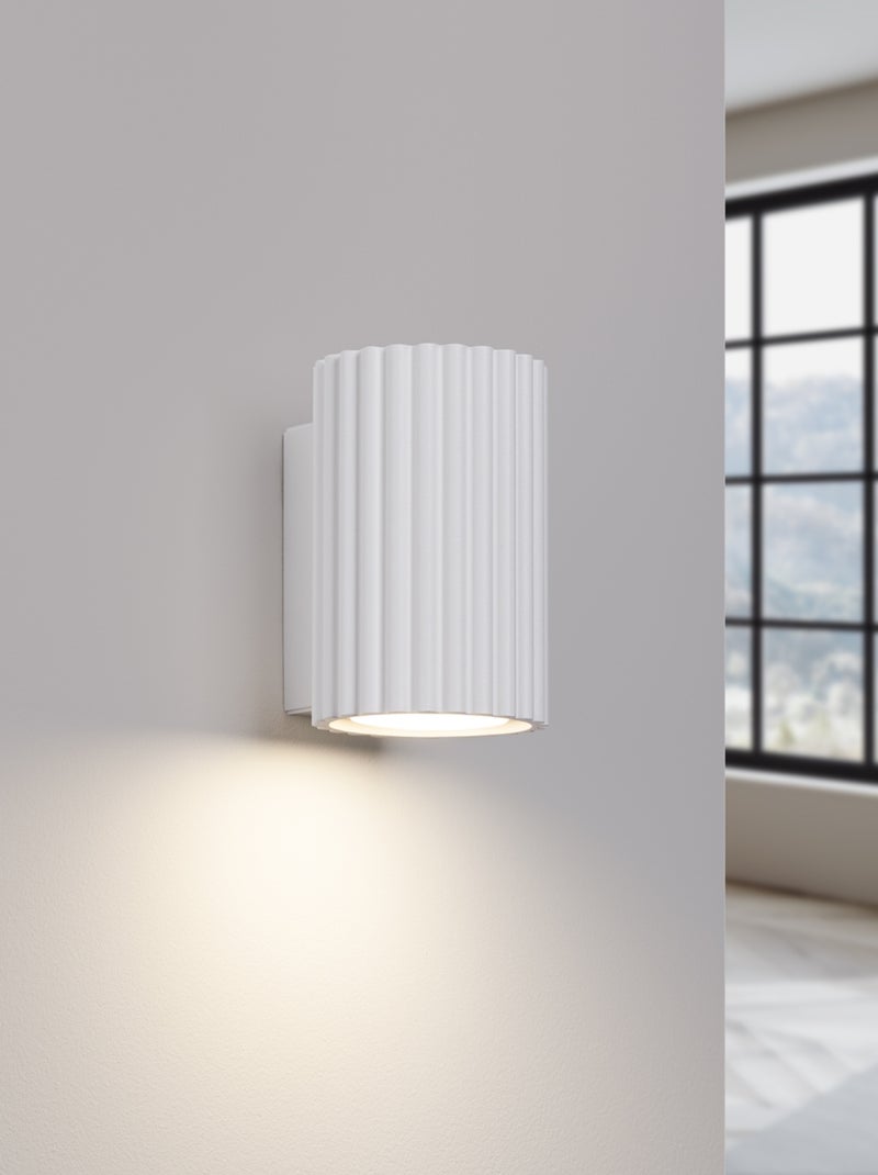 Applique Aluminium Blanc GU10 1 Karbon 10 Blanc - Kiabi