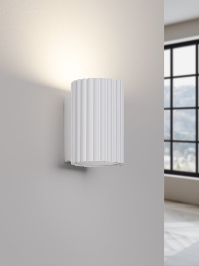 Applique Aluminium Blanc GU10 1 Karbon 10 Blanc - Kiabi