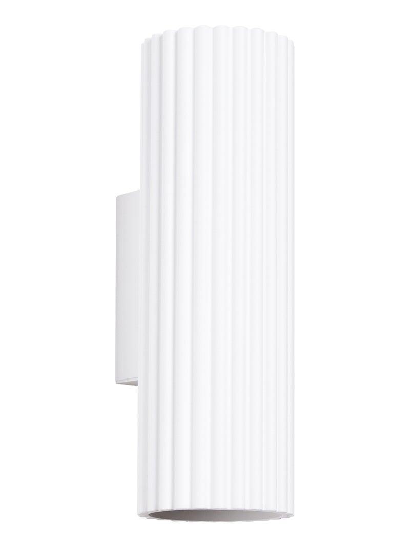 Applique Aluminium Blanc GU10 2 Karbon 20 Blanc - Kiabi