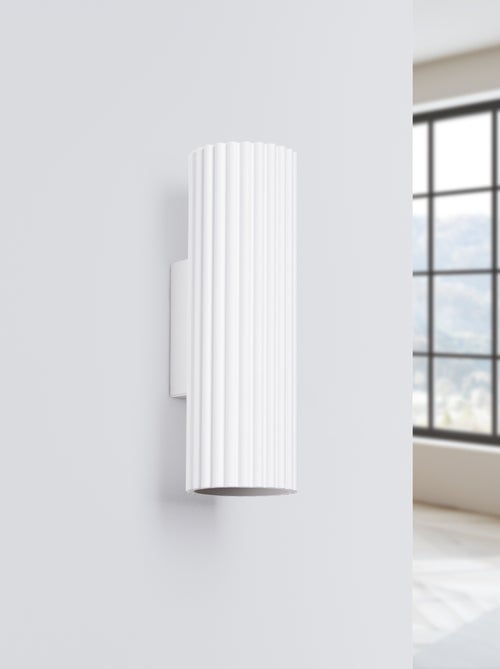 Applique Aluminium Blanc GU10 2 Karbon 20 - Kiabi