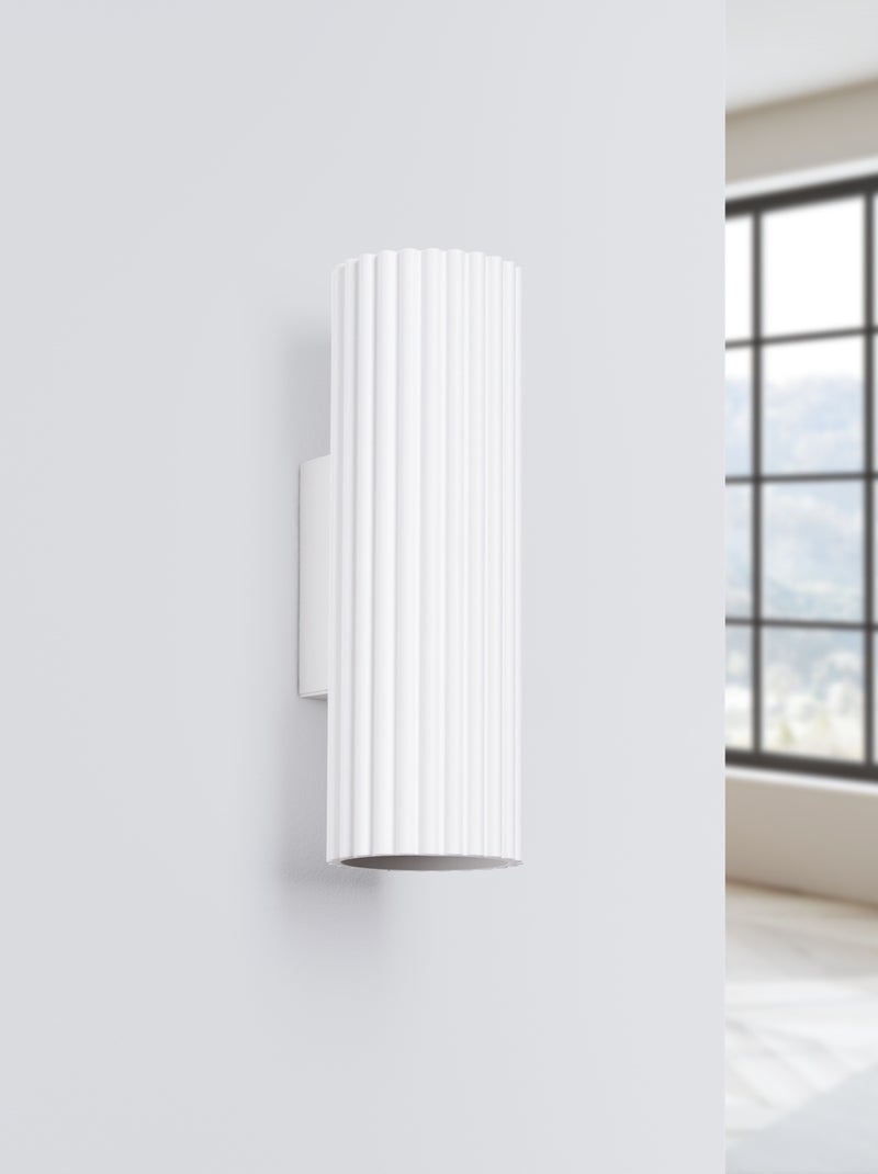 Applique Aluminium Blanc GU10 2 Karbon 20 Blanc - Kiabi