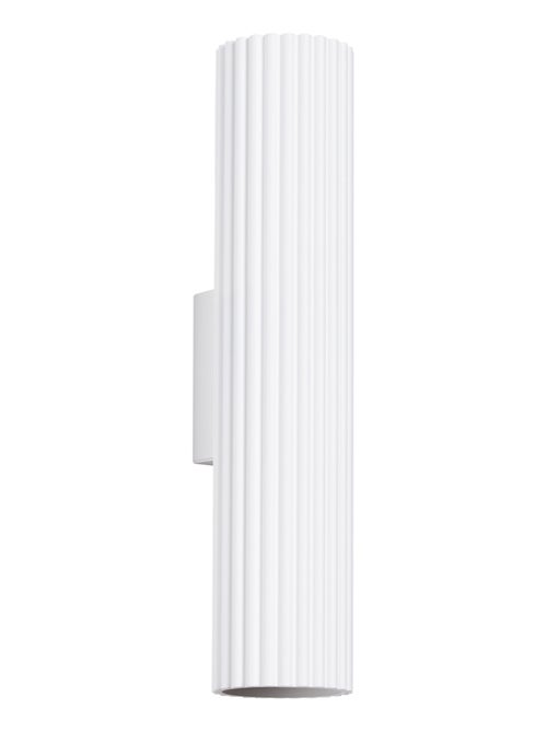 Applique Aluminium Blanc GU10 2 Karbon 30 - Kiabi