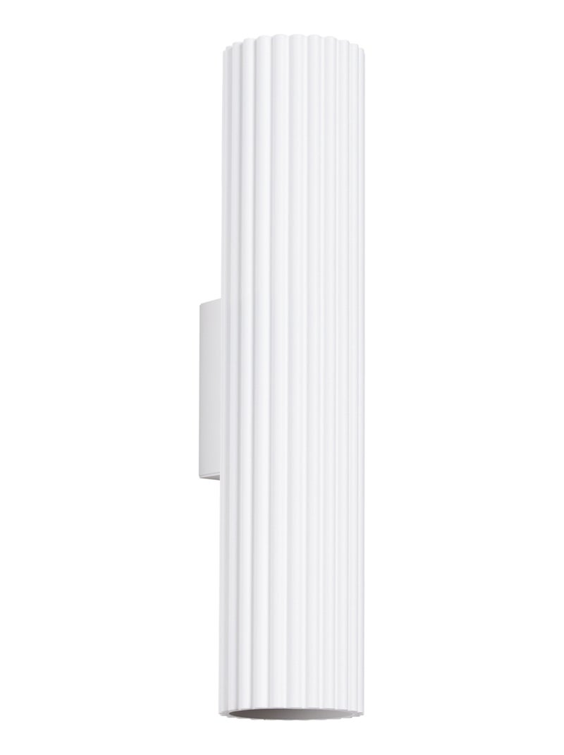 Applique Aluminium Blanc GU10 2 Karbon 30 Blanc - Kiabi