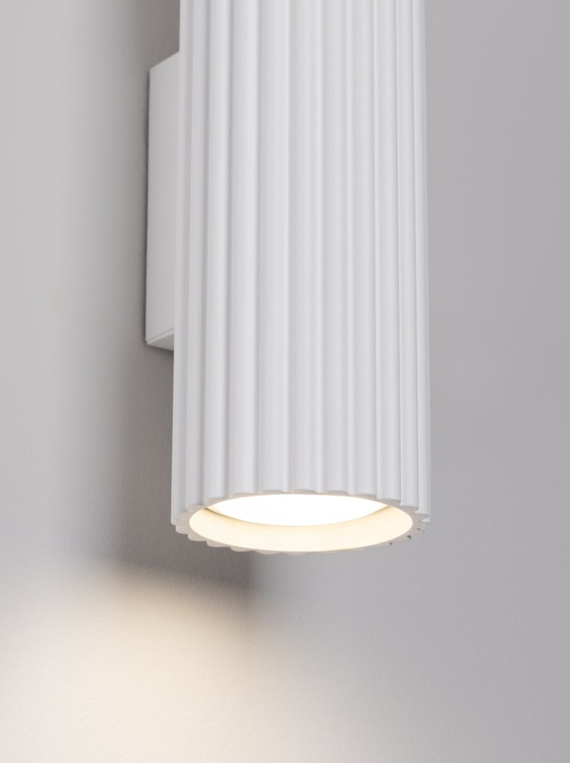 Applique Aluminium Blanc GU10 2 Karbon 30 Blanc - Kiabi