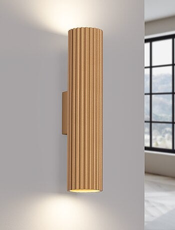 Applique Aluminium Doré GU10 2 Karbon 30