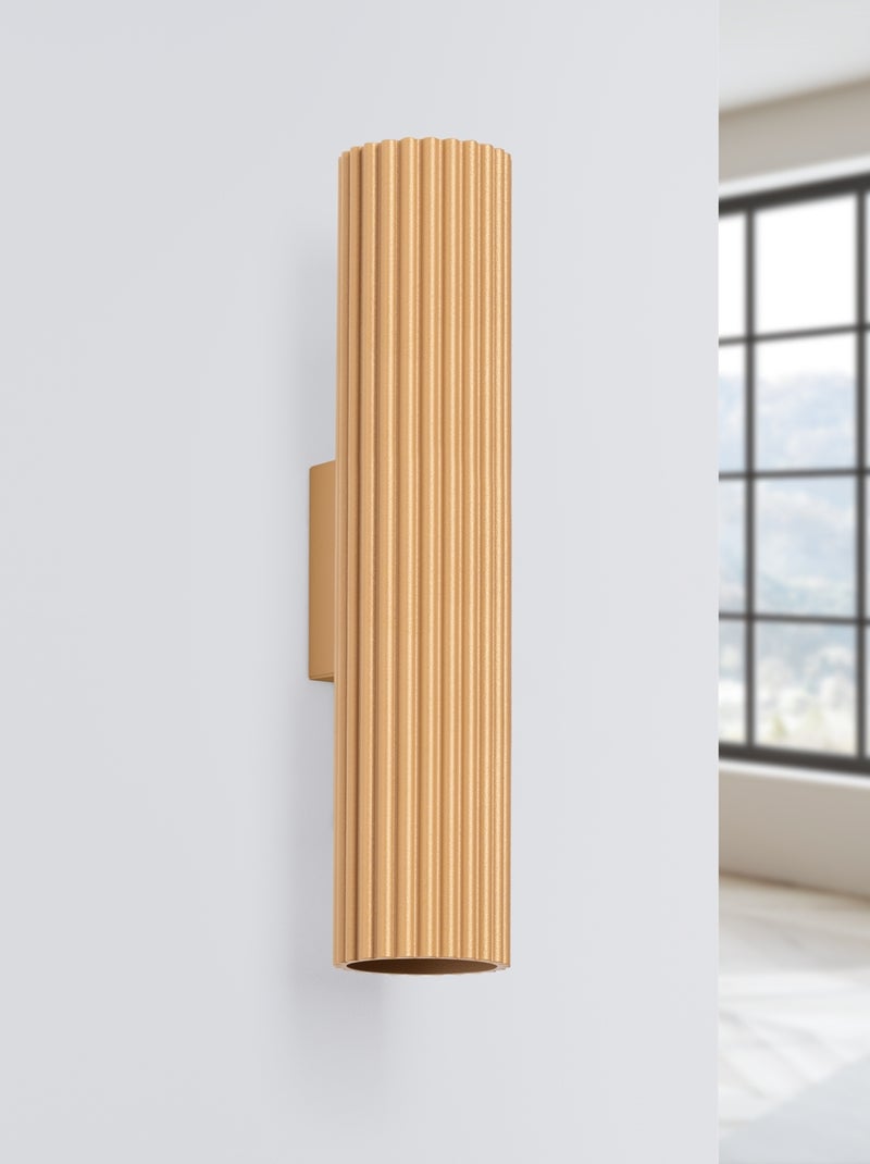 Applique Aluminium Doré GU10 2 Karbon 30 Jaune - Kiabi