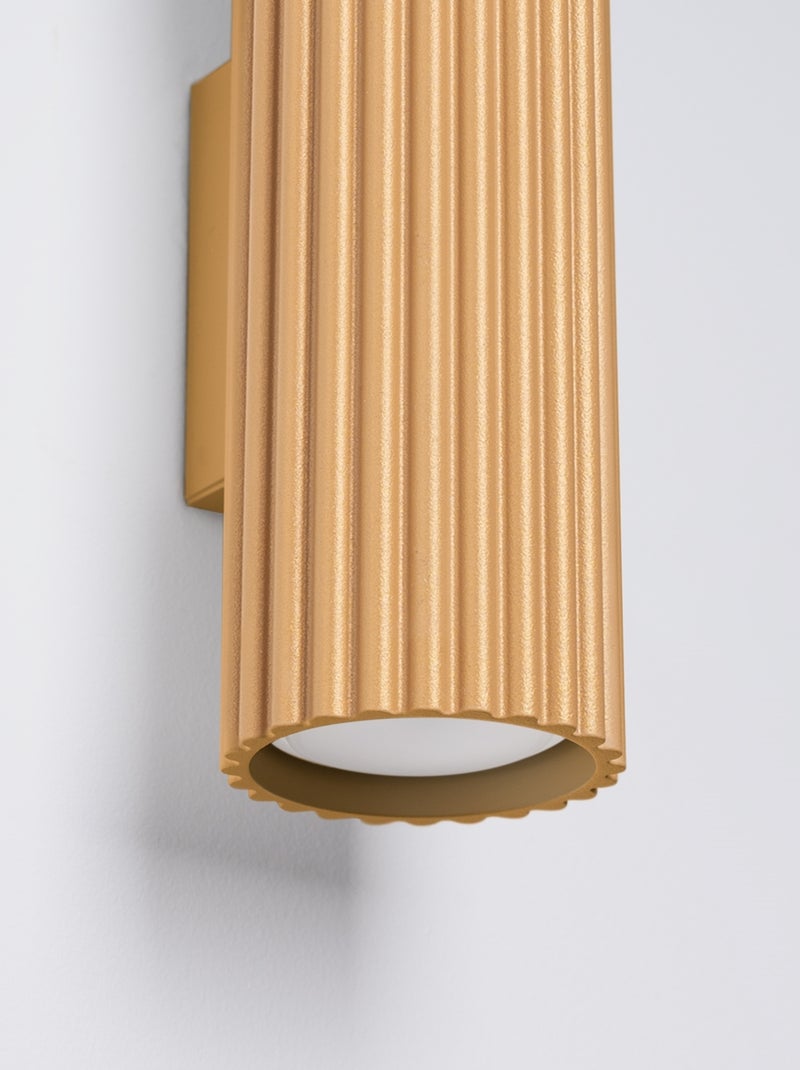 Applique Aluminium Doré GU10 2 Karbon 30 Jaune - Kiabi