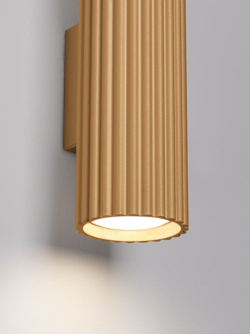 Applique Aluminium Doré GU10 2 Karbon 30 - Kiabi