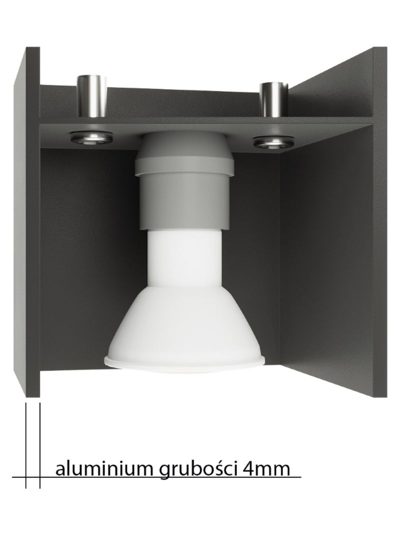 Applique Aluminium Gris G9 2 Lobo Gris - Kiabi