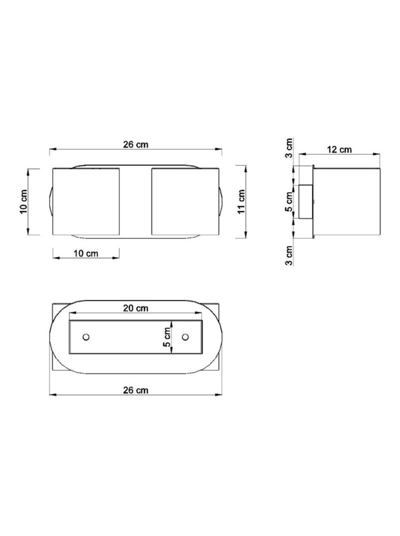 Applique Aluminium Gris G9 2 Orbis Gris - Kiabi