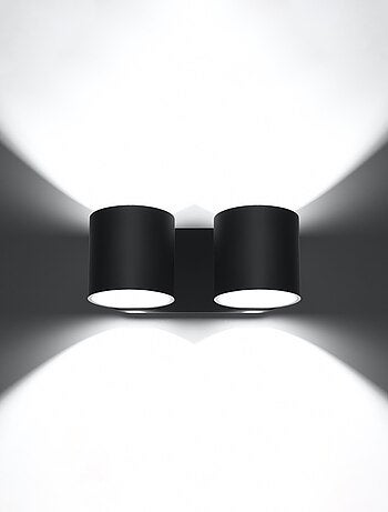 Applique Aluminium Noir G9 2 Orbis