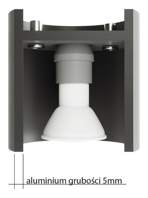 Applique Aluminium Noir G9 2 Orbis - Kiabi