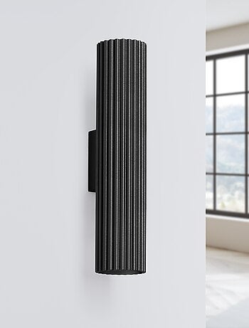 Applique Aluminium Noir GU10 2 Karbon 30