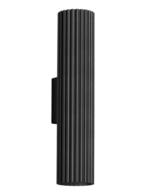 Applique Aluminium Noir GU10 2 Karbon 30 - Kiabi
