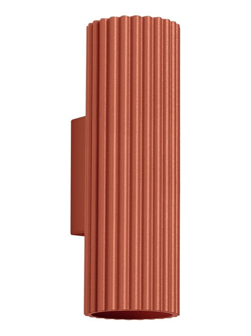 Applique Aluminium Ocre Rouge GU10 2 Karbon 20 - Kiabi