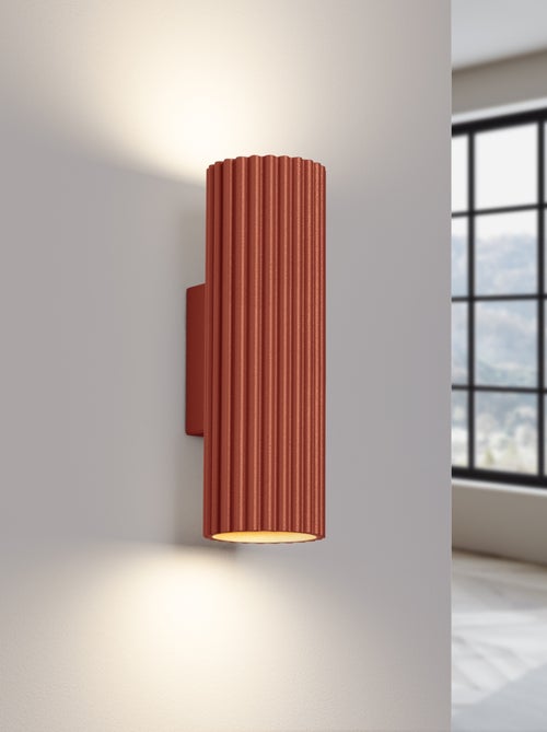Applique Aluminium Ocre Rouge GU10 2 Karbon 20 - Kiabi