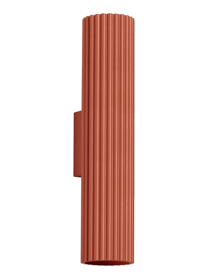 Applique Aluminium Ocre Rouge GU10 2 Karbon 30 Rouge - Kiabi