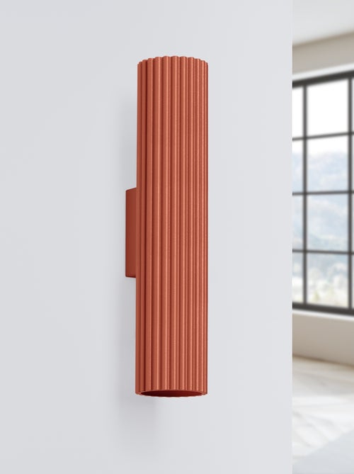 Applique Aluminium Ocre Rouge GU10 2 Karbon 30 - Kiabi