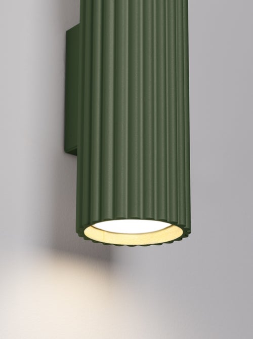 Applique Aluminium Vert Olive GU10 2 Karbon 30 - Kiabi