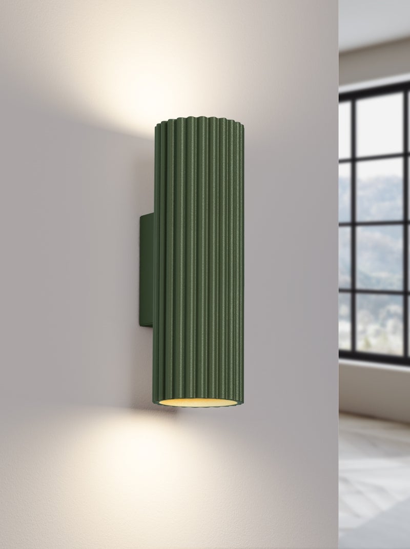 Applique Aluminium Vert Olive GU10 2 Karbon Vert olive - Kiabi