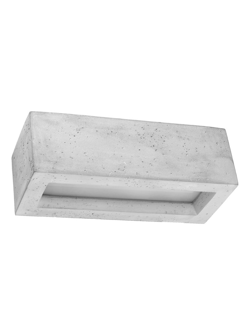 Applique Béton Gris E27 1 Vega Gris - Kiabi