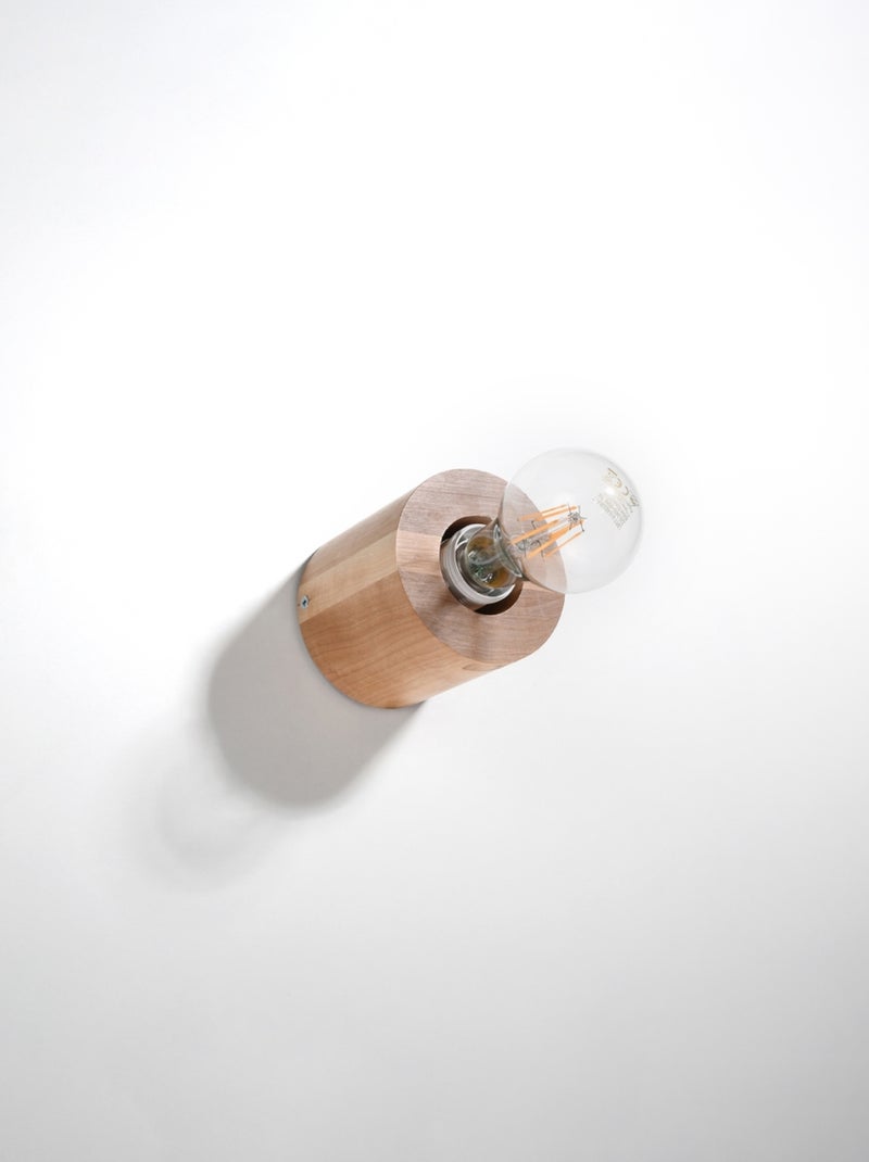 Applique Bois Bois Naturel E27 1 Salgado Marron - Kiabi