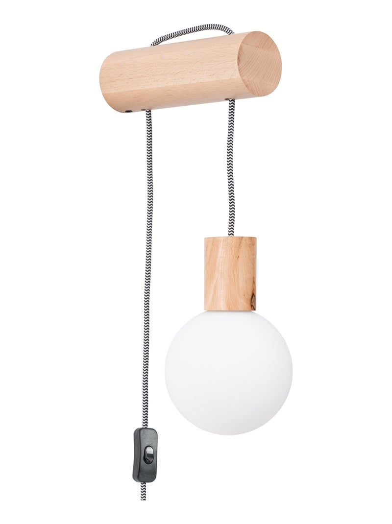 Applique Bois Bois Naturel/Blanc/Noir G9 1 Nimbi Marron - Kiabi