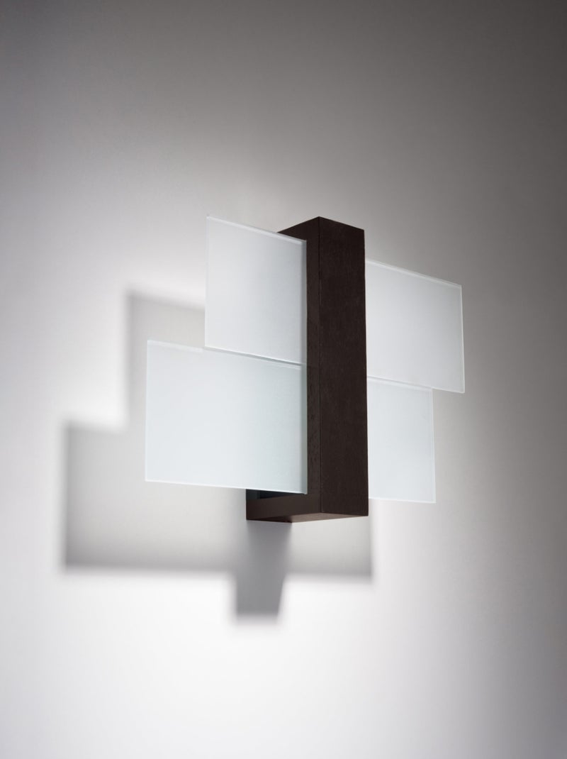 Applique Bois Wengé E27 1 Feniks Marron - Kiabi