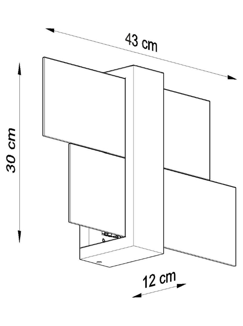 Applique Bois Wengé E27 1 Feniks Marron - Kiabi