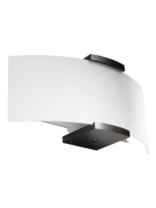 Applique Bois Wengé/Blanc E14 2 Emilio - Kiabi