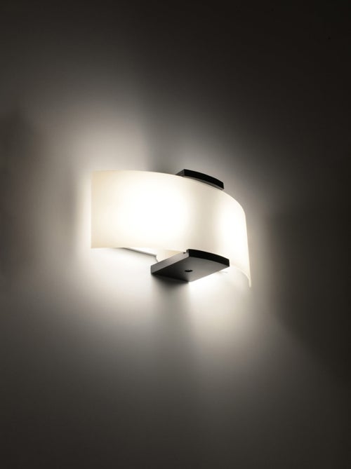 Applique Bois Wengé/Blanc E14 2 Emilio - Kiabi