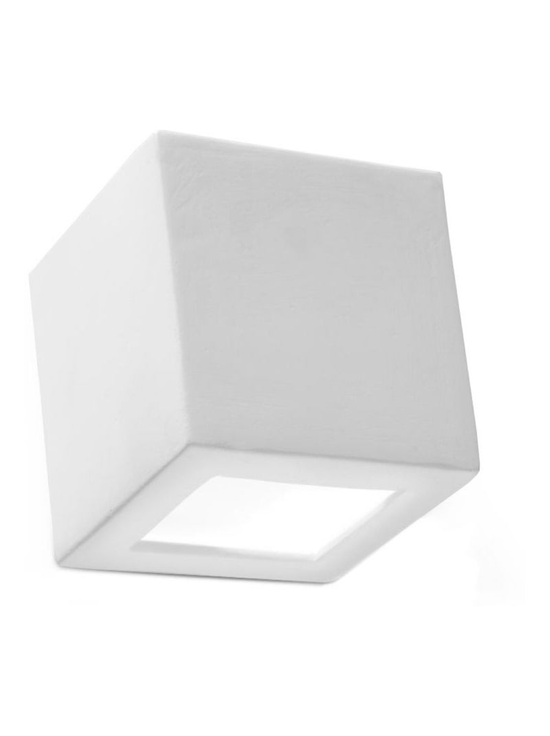 Applique Céramique Blanc E27 1 Leo Blanc - Kiabi